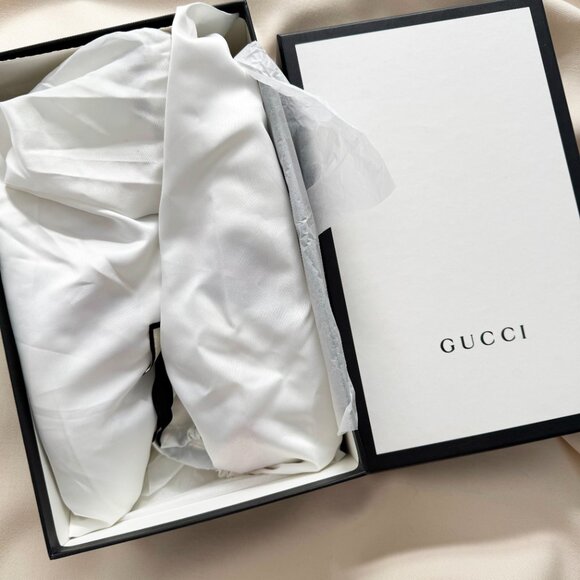 Gucci "Ace" Loved Sneakers in White, size 38 (Fits roomy, like an 8.5) - Picture 9 of 12